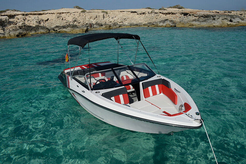 boat in ibiza
